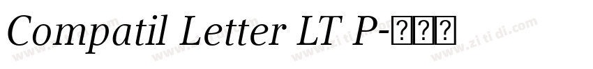 Compatil Letter LT P字体转换